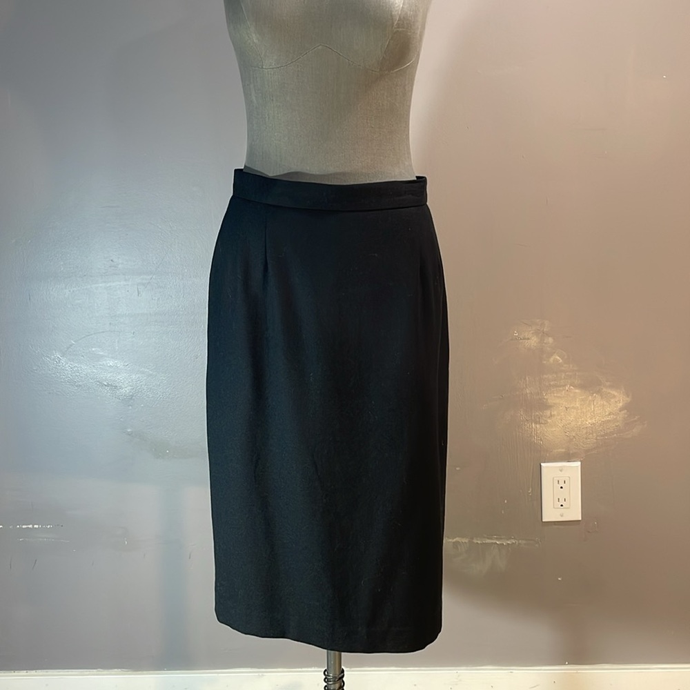 Pure Virgin wool black Womens suit size 12 MADE IN CANADA fully lined suit - Picture 13 of 17